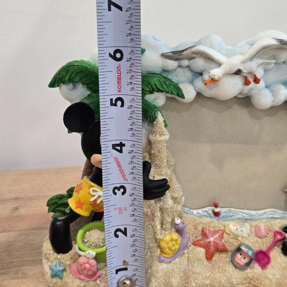 Disney Mickey & Minnie Mouse 3D Photo Picture Frame At Beach Sand Castle for 3.5 - Picture 5 of 7